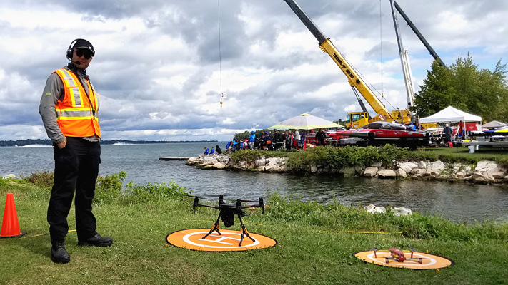 Régates de beauharnois équipe de drone