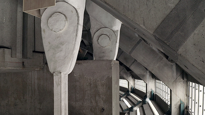 Intérieur stade olympique vue par drone